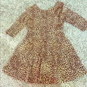 Old Navy cheetah 3/4 sleeve dress